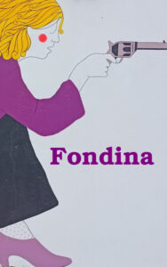 Graffito a Pamplona della soldatessa repubblicana ritratta da G.Taro (fotografia di Wikimaribarre)